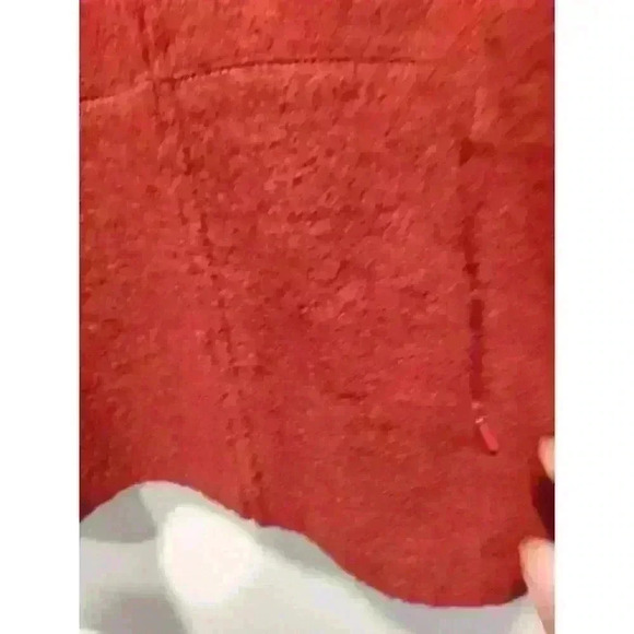 Sarah Spencer Burgundy 100% Wool Zip‎ Up Jacket Size Women’s Medium - Picture 3 of 9